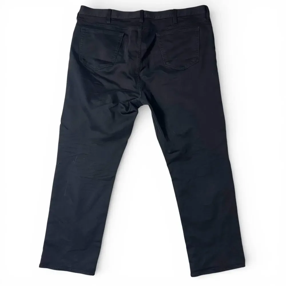 Banana Republic Traveler Pants Mens Actual Size 41x32 Black Slim Chino